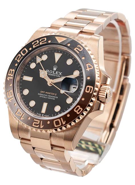 rolex gmt rose gold rubber strap|Rolex gmt master ii everose gold.